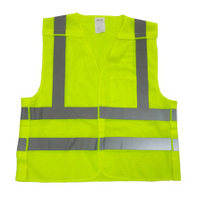 Gilet réfléchissant séparable à 5 points fluorescent